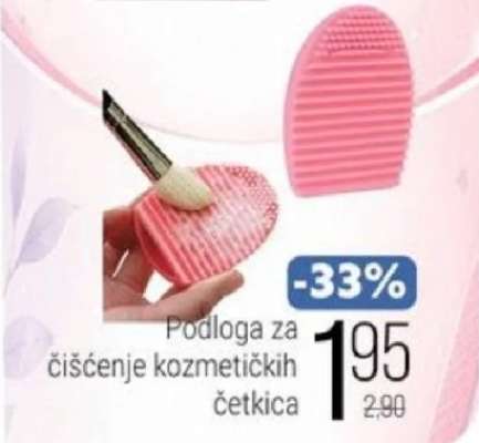 Podloga za čišćenje kozmetičkih četkica