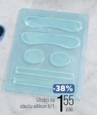Ulošci za obuću silikon 6/1