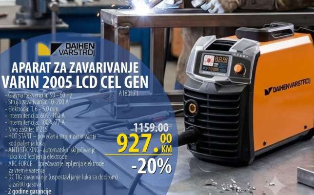 APARAT ZA ZAVARIVANJE VARIN 2005 LCD CEL GEN