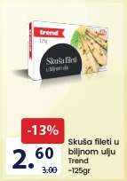 Skuša fileti u biljnom ulju