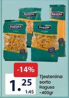 Tjestenina sorto Ragusa
