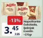 Napolitanke čokolada, lješnjak Koestlin
