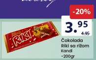 Čokolada Riki sa rižom Kandi