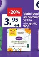 Vlažni papir sa nevenom Violeta