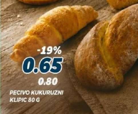 PECIVO KUKURUZNI KLIPIC 80 G