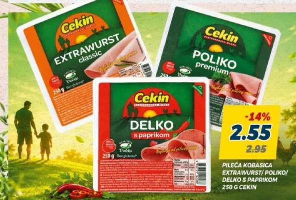 Pileća kobasica Extrawurst/Poliko/Delko s paprikom
