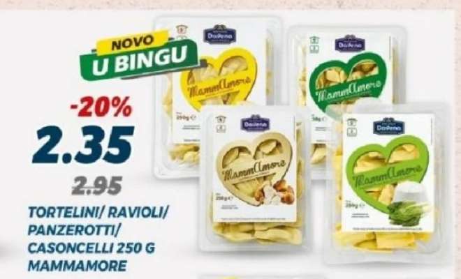 TORTELINI/ RAVIOLI/ PANZEROTTI/ CASONCELLI 250 G MAMMAMORE