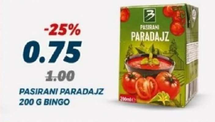Pasirani paradajz 200 g Bingo