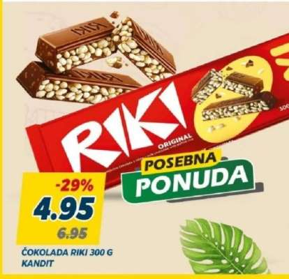 ČOKOLADA RIKI 300 G KANDIT