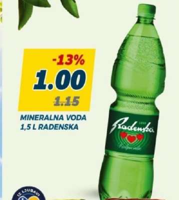 Mineralna voda 1,5 L Radenska