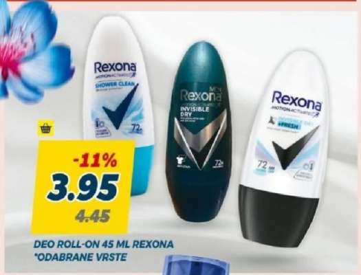 Deo roll-on 45 ml Rexona