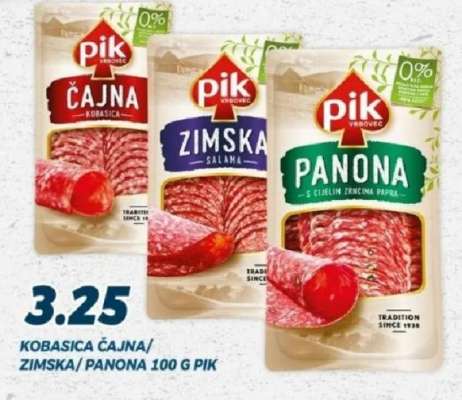 KOBASICA ČAJNA/ ZIMSKA/ PANONA 100 G PIK