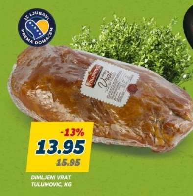 Dimljeni vrat Tulumović, kg