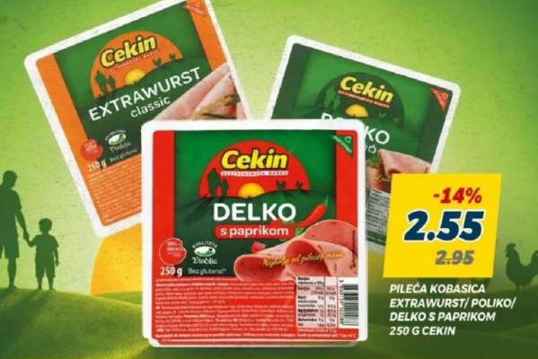 Pileća kobasica Extrawurst/Poliko/Delko s paprikom