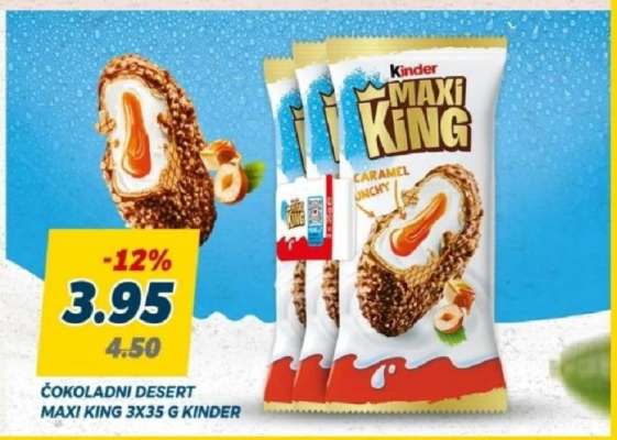 Čokoladni desert Maxi King 3x35 g Kinder