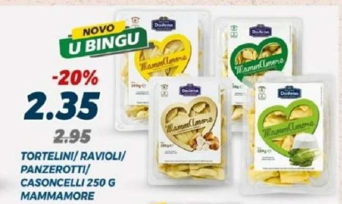 TORTELINI/ RAVIOLI/ PANZEROTTI/ CASONCELLI 250 G MAMMAMORE