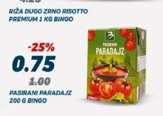 Pasirani paradajz 200 g Bingo