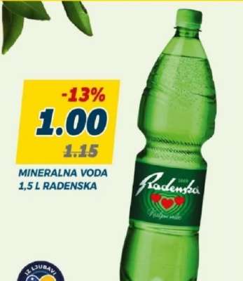 Mineralna voda 1,5 L Radenska