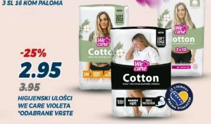Higijenski ulošci We Care, Violeta