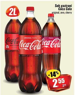 Sok gazirani Coca Cola