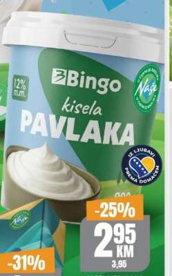 Bingo kisela pavlaka