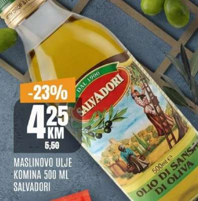 MASLINOVO ULJE KOMINA 500 ML SALVADORI