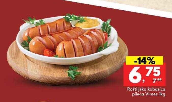 Roštiljska kobasica pileća Vimes 1kg