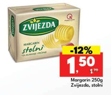 Margarin 250g Zvijezda, stolni