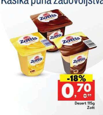 Desert 115g Zott