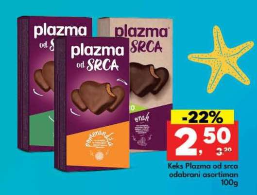 Keks Plazma od srca
