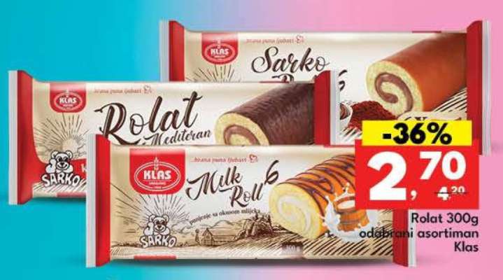 Rolat 300g odabrani asortiman Klas