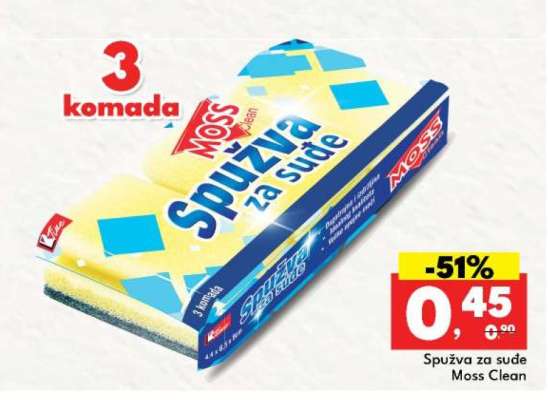 Spužva za suđe Moss Clean