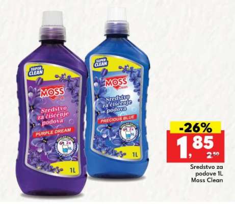 Sredstvo za podove 1L Moss Clean