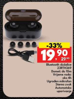 Bluetooth slušalice 23RTH369