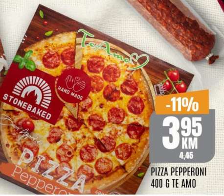 PIZZA PEPPERONI 400 G TE AMO