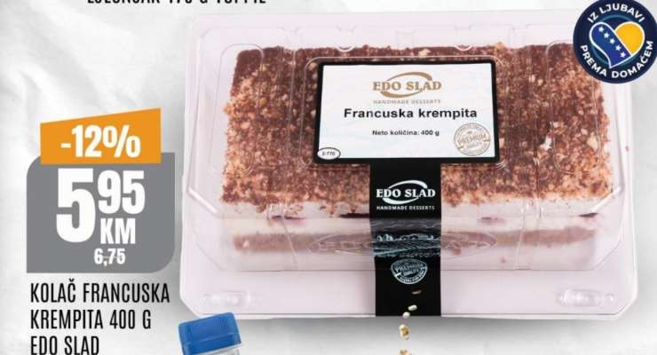 KOLAČ FRANCUSKA KREMPITA 400 G EDO SLAD