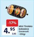Mini Tirolska kobasica Goranović