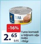 Tuna komadi u biljnom ulju