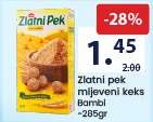 Zlatni pek mljeveni keks Bambi
