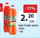 Sok Fruits sorto Juicy