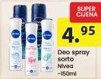 Deo spray sorto Nivea