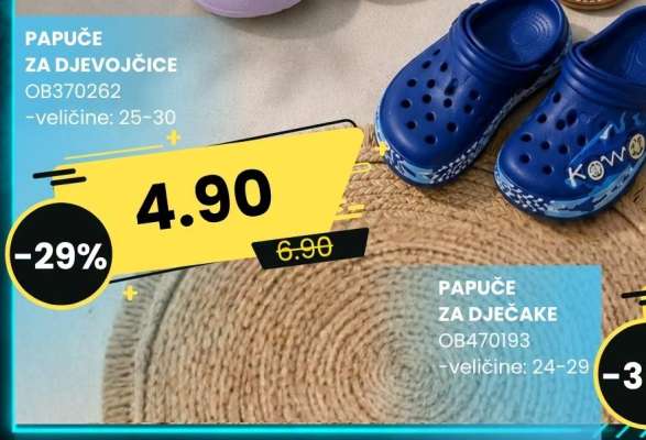 Papuče za djevojčice