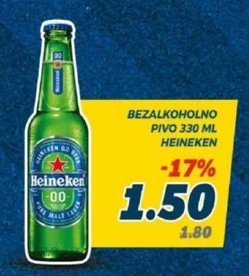 BEZALKOHOLNO PIVO 330 ML HEINEKEN