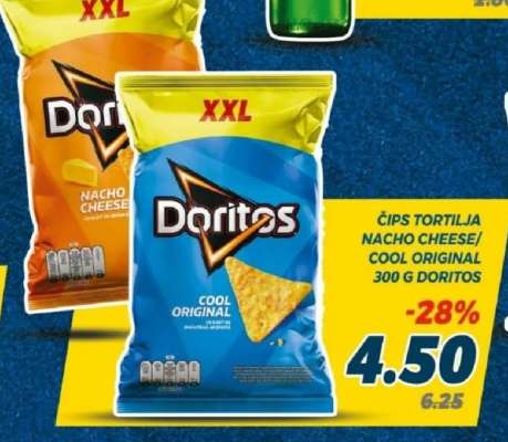 Čips Tortilja Nacho Cheese/Cool Original