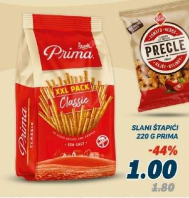 Slani štapići 220 g Prima