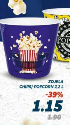 ZDJELA CHIPS/POPCORN 2,2 L