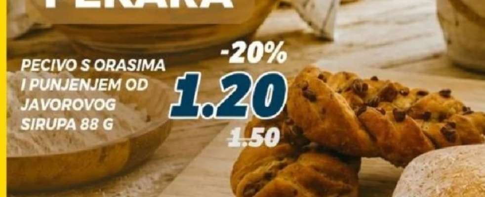 Pecivo s orasima i punjenjem od javorovog sirupa 88 g