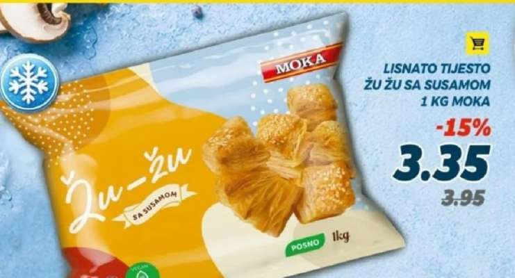 Lisnato tijesto Žu Žu sa susamom
