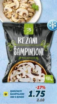 Smrznuti šampinjoni