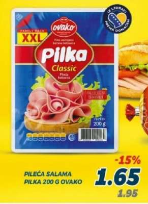 PILEĆA SALAMA PILKA 200 G OVAKO